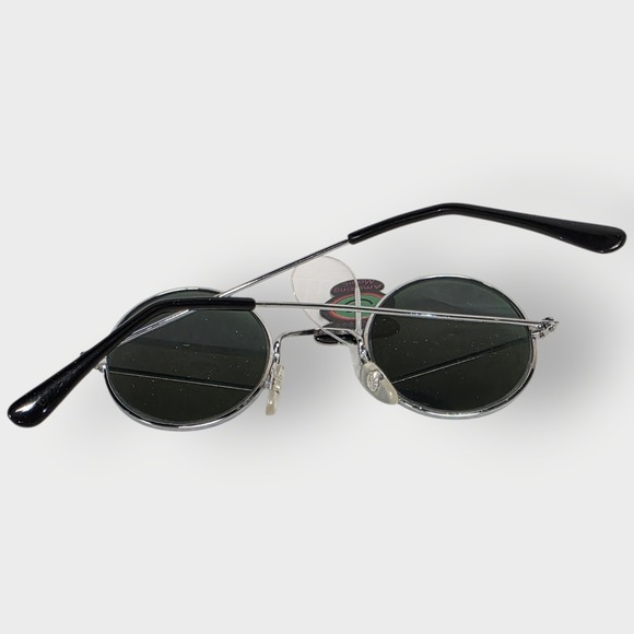 Holographic WIDE HUMAN EYES Sunglasses Glasses Vintage 1990's Halloween Costume - Picture 3 of 6